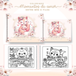 Arquivo Livro de Colorir Momentos de Amor Menina Raposinha