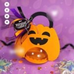 Arquivo Halloween Suporte Bola Acrílica Abóbora