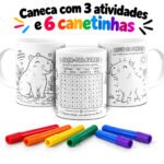 Arquivo Dia das Crianças Canecas Colorir - Imagem 4