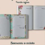 Arquivo Agenda Vintage Verde-Água 2027 Costura