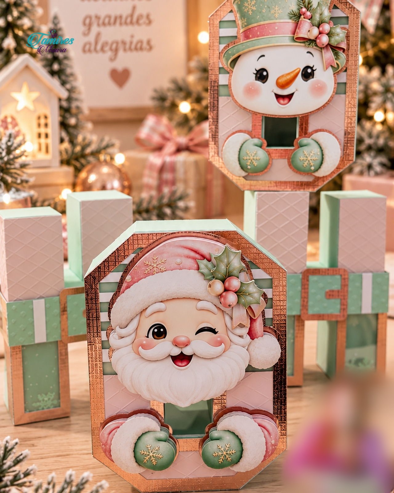 10 - LETRA 3D HO HO HO Arquivo Natal Letra 3D Ho Ho Ho - Imagem 1