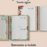 Arquivo Agenda Vintage Verde-Água 2027 Wire-o