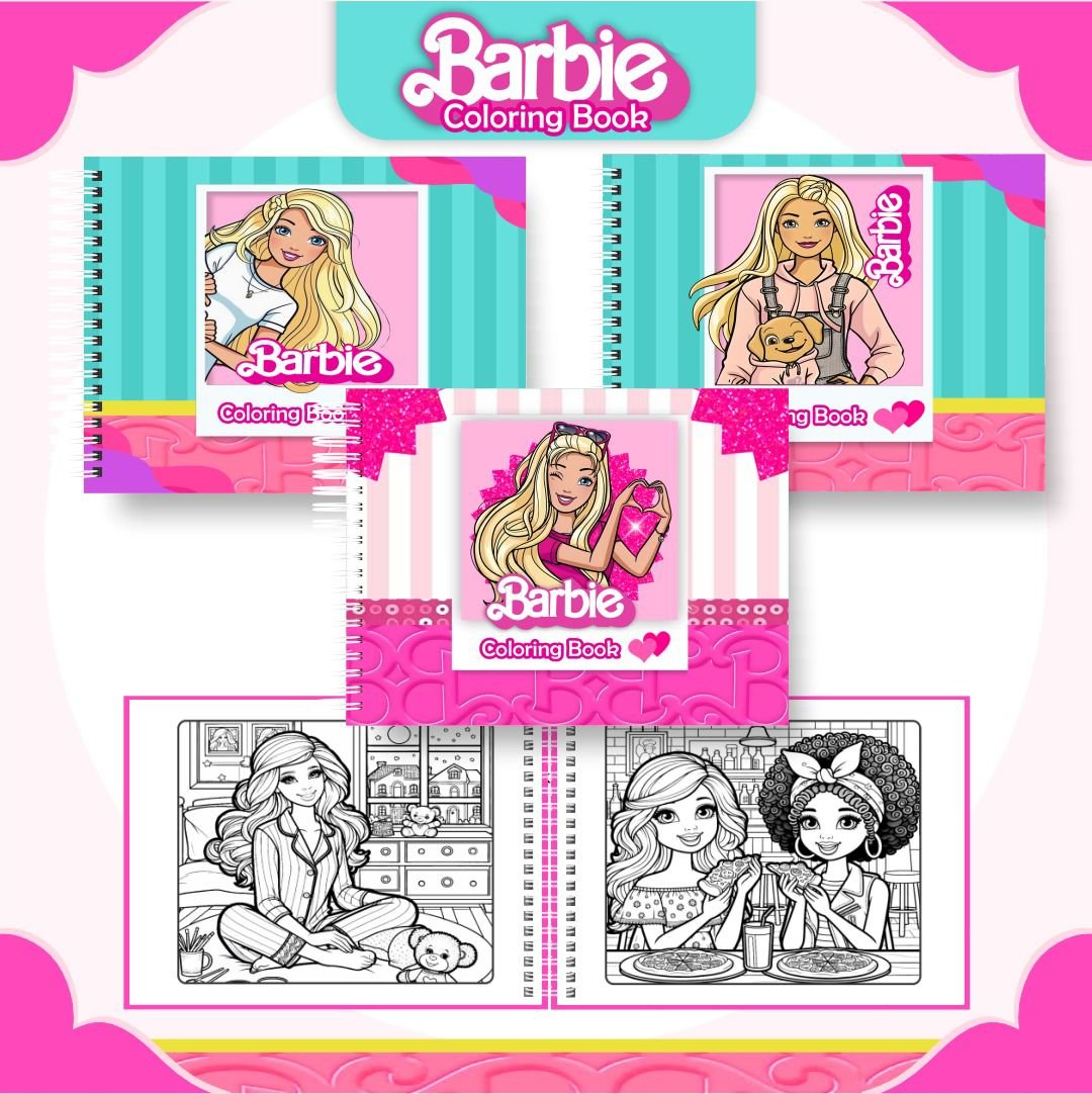 11) BARBIE Arquivo Livro de Colorir Barbie - Imagem 1