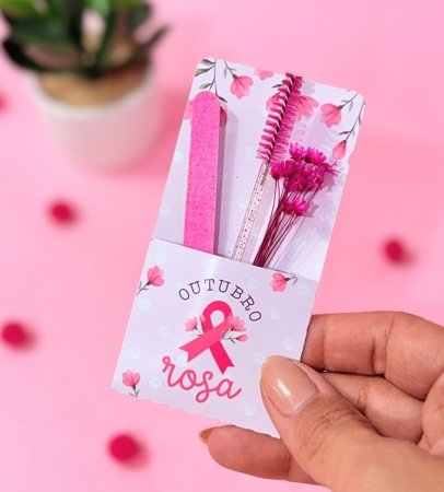 11 - Porta Lixinha e Escovinha Arquivo Outubro Rosa Porta Lixinha e Escovinha - Imagem 1