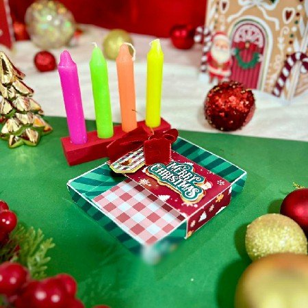 12 - Caixa Velas Arquivo Natal Caixa Velas - Imagem 1