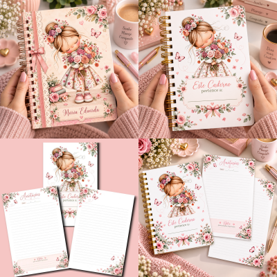 12 - Encanto em Flor - Caderno de Anotações Arquivo Caderno de Anotações Encanto em Flor - Imagem 1