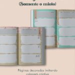 Arquivo Planner Vintage Verde-Água 2027 e sem data Costura