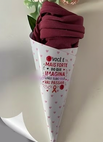 13-cone-para-touca-outubro-rosa Arquivo Outubro Rosa Card Cone Touca de Cetim - Imagem 1