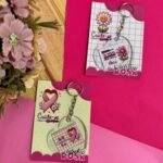 Arquivo Outubro Rosa Card Chaveiro Coração