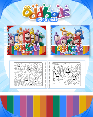 14) ODDBODS. Arquivo Livro de Colorir Oddbods - Imagem 1