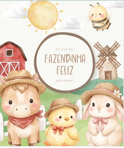15 - Fazendinha Feliz Kit Digital Fazendinha Feliz - Imagem 1