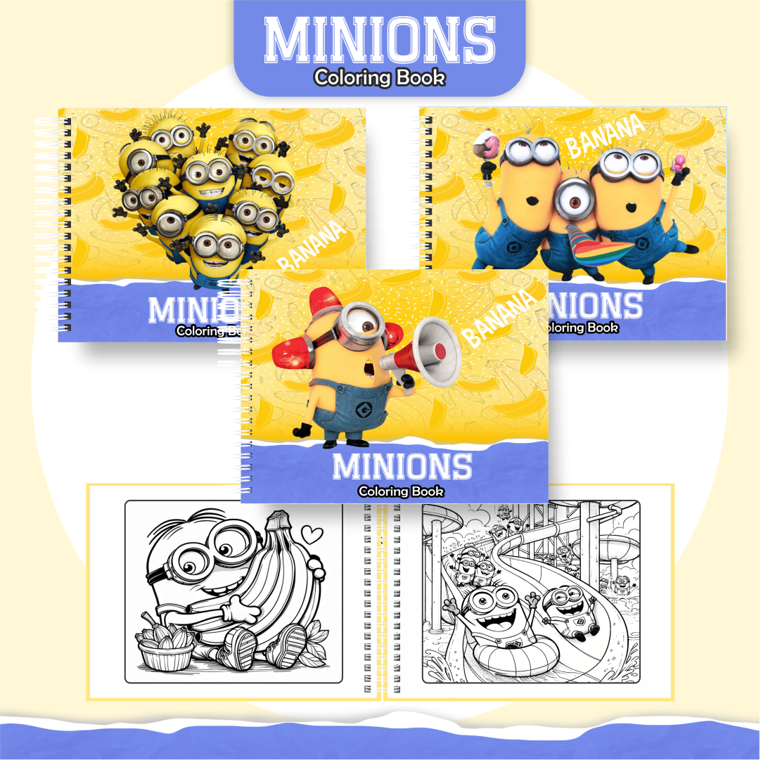 15) MINNIONS Arquivo Livro de Colorir Minnions - Imagem 1