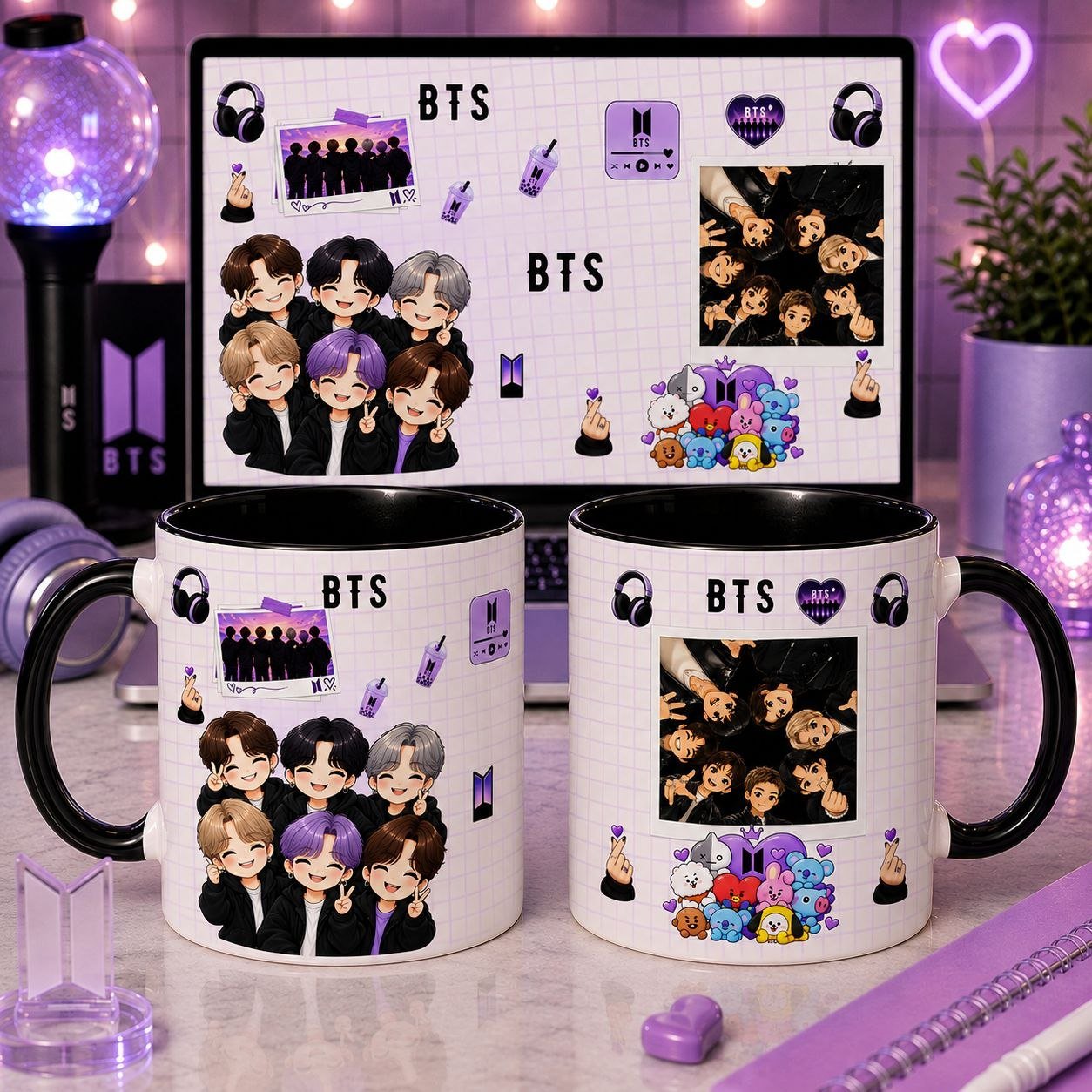 19-BTS Arquivo Caneca BTS - Imagem 1