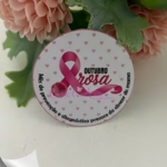Arquivo Outubro Rosa Tag Redonda Freebie