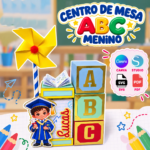 Arquivo Escolar Centro de Mesa ABC Menino