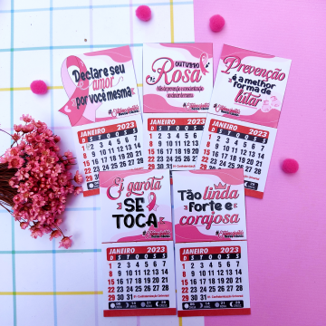 2-Card-Calendario Arquivo Outubro Rosa Card Calendário - Imagem 1