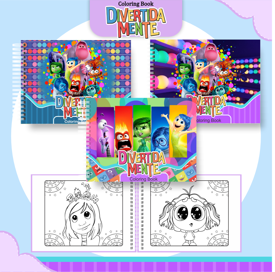 2) DIVERTIDAMENTE Arquivo Livro de Colorir Divertidamente - Imagem 1