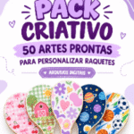 Arquivo Pack criativo 50 artes Para Raquetes
