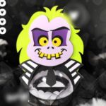 Arquivo Halloween Suporte Bola Acrílica Beetle Juice
