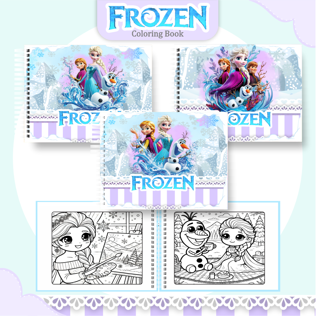 20) FROZEN Arquivo Livro de Colorir Frozen - Imagem 1