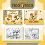 Arquivo Livro de Colorir Tico e Teco