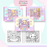 Arquivo Livro de Colorir Ursinhos Kawaii