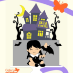 Arquivo Topo de Bolo Halloween Wandinha