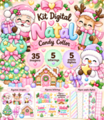 Kit Digital Natal Candy Collor