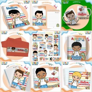 22-Aluninhos Arquivo Combo Escolar Aluninhos - Imagem 1