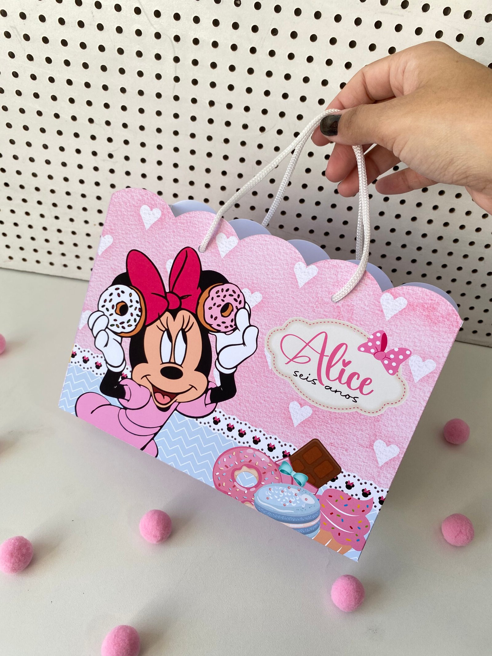22-MINNIE-CONFEITEIRA Arquivo Sacolinha Minnie Confeiteira - Imagem 1