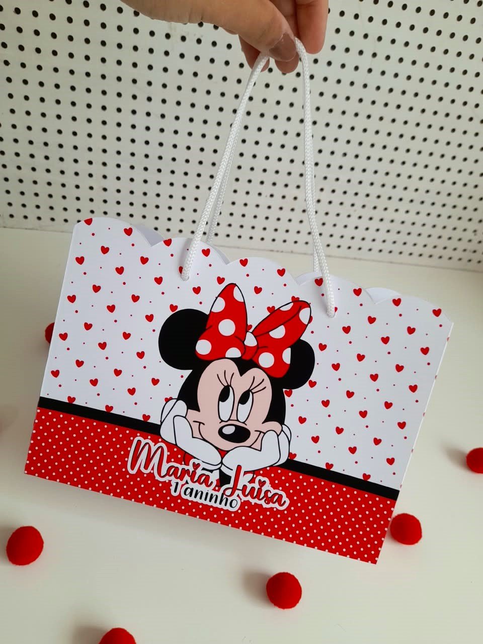 25 - MINNIE VERMELHA 1 Arquivo Sacolinha Minnie Vermelha - Imagem 1