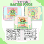Arquivo Livro de Colorir Cactos Fofos