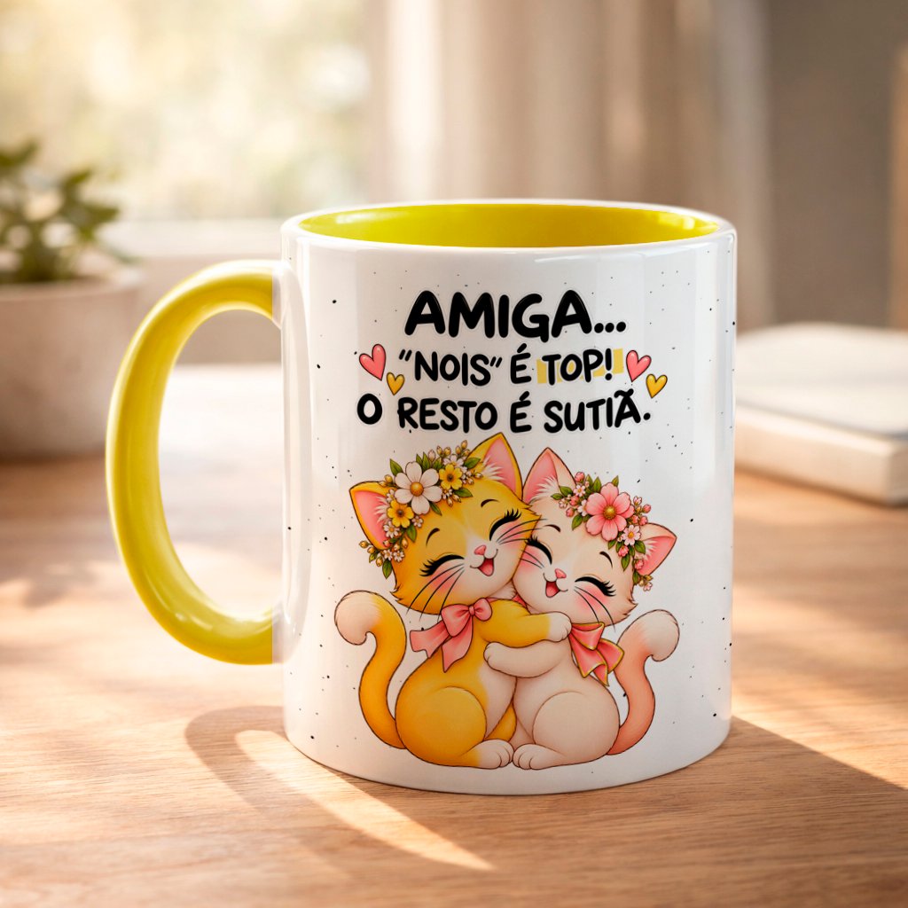 28 - Amiga, Nós é Top Arquivo Caneca Amiga, Nós é Top - Imagem 1