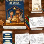Arquivo Natal Livro de Colorir Nascimento de Jesus