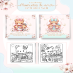 Arquivo Livro de Colorir Momentos de Amor Casal Ursa