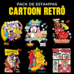 Arquivo Pack de Estampas Cartoon Retrô