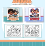 Arquivo Livro de Colorir Momentos de Amigos