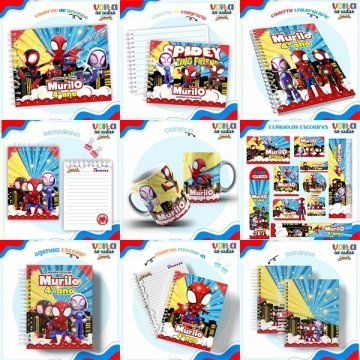 33-Spidey-Homem-Aranha Arquivo Combo Escolar Spidey Homem Aranha - Imagem 1