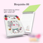 Arquivo Gatinho Cinza - Caderno Pautado A5 + Bloquinho A6 - Imagem 2