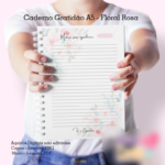 Arquivo Gratidão Floral Rosa - Caderno Pautado A5 + Bloquinho A6 - Imagem 5