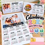 Arquivo Calendário 2027 - Para Fotos e Logo