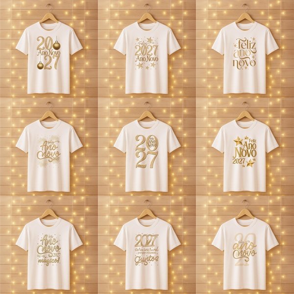 4 - Camisa Ano Novo 2027 Arquivo Camisa Ano Novo 2027 - Imagem 1