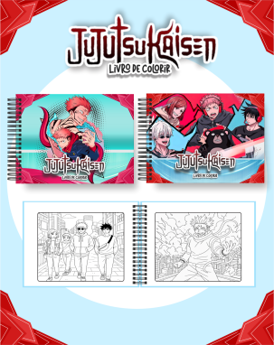 41) JUJUTSU KAISEN. Arquivo Livro de Colorir Jujutsy Kaisen - Imagem 1