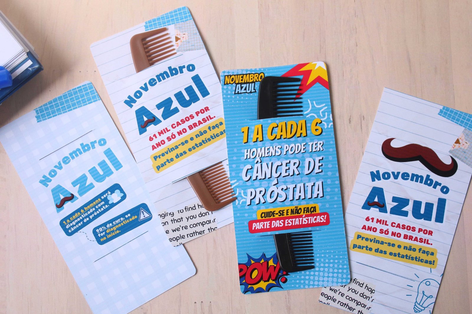 5 - Card Pente Arquivo Novembro Azul Card Pente - Imagem 1
