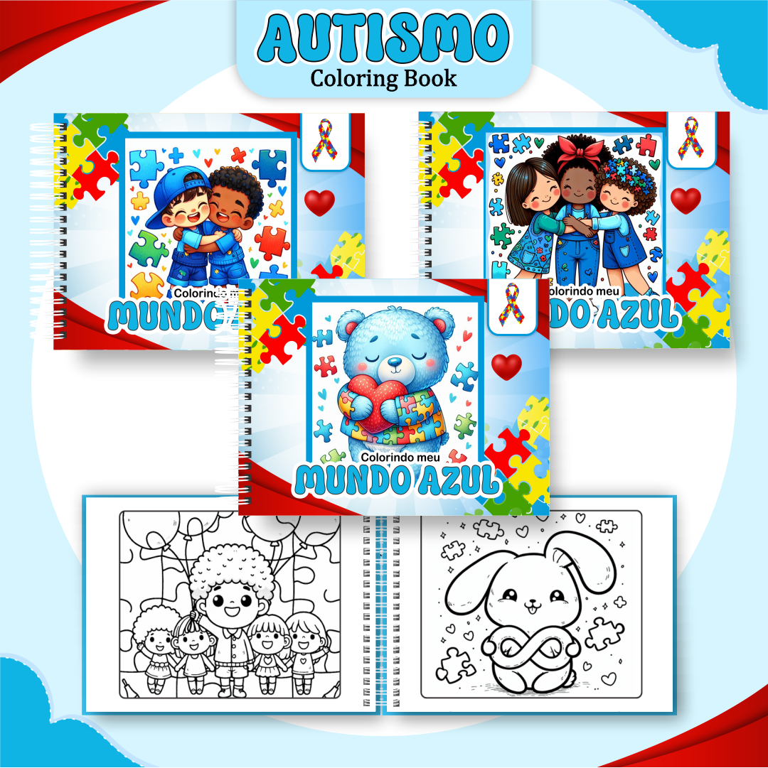 6) AUTISMO Arquivo Livro de Colorir Autismo - Imagem 1