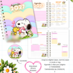 Arquivo Agenda Snoopy A6 e Slim