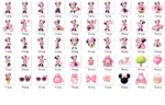 Kit Digital Minnie Mouse Rosa - Imagem 3
