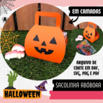 Arquivo Halloween Sacolinha Abóbora