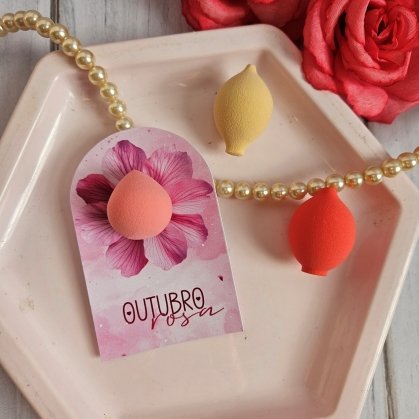 9-CARTAO-MINI-ESPONJA Arquivo Outubro Rosa Card Mini Esponjinha - Imagem 1