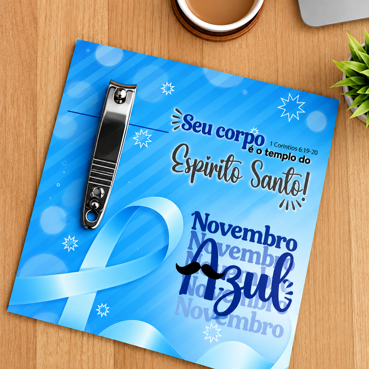 9 - Card Cortador de Unha Unhex Arquivo Novembro Azul Card Cortador de Unha Unhex - Imagem 1